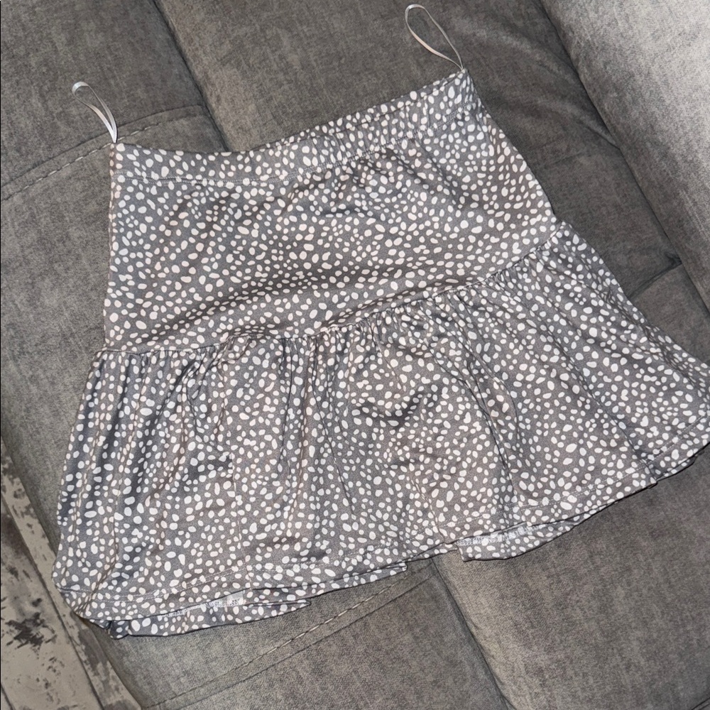 Windsor Gray and White Patterned Top